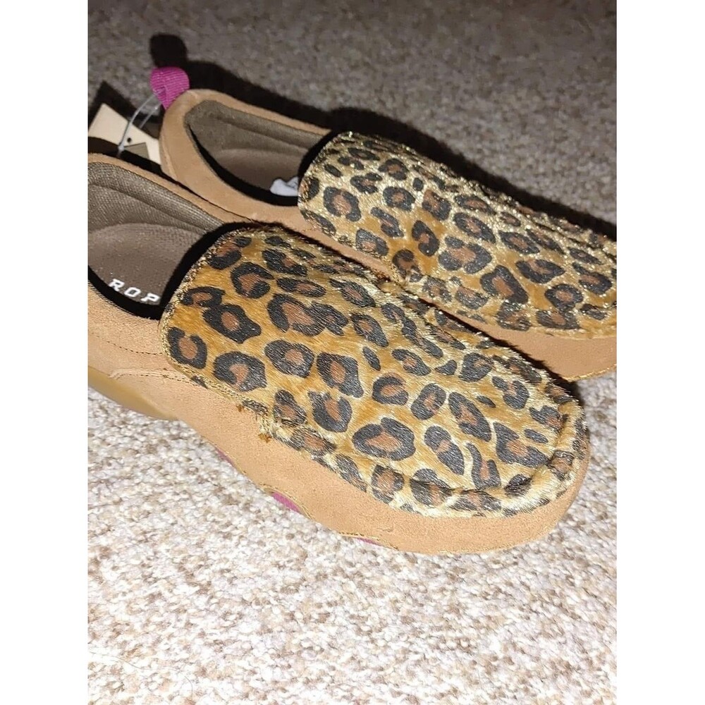 Roper Leopard Hair On Hide Slip-On Loafers